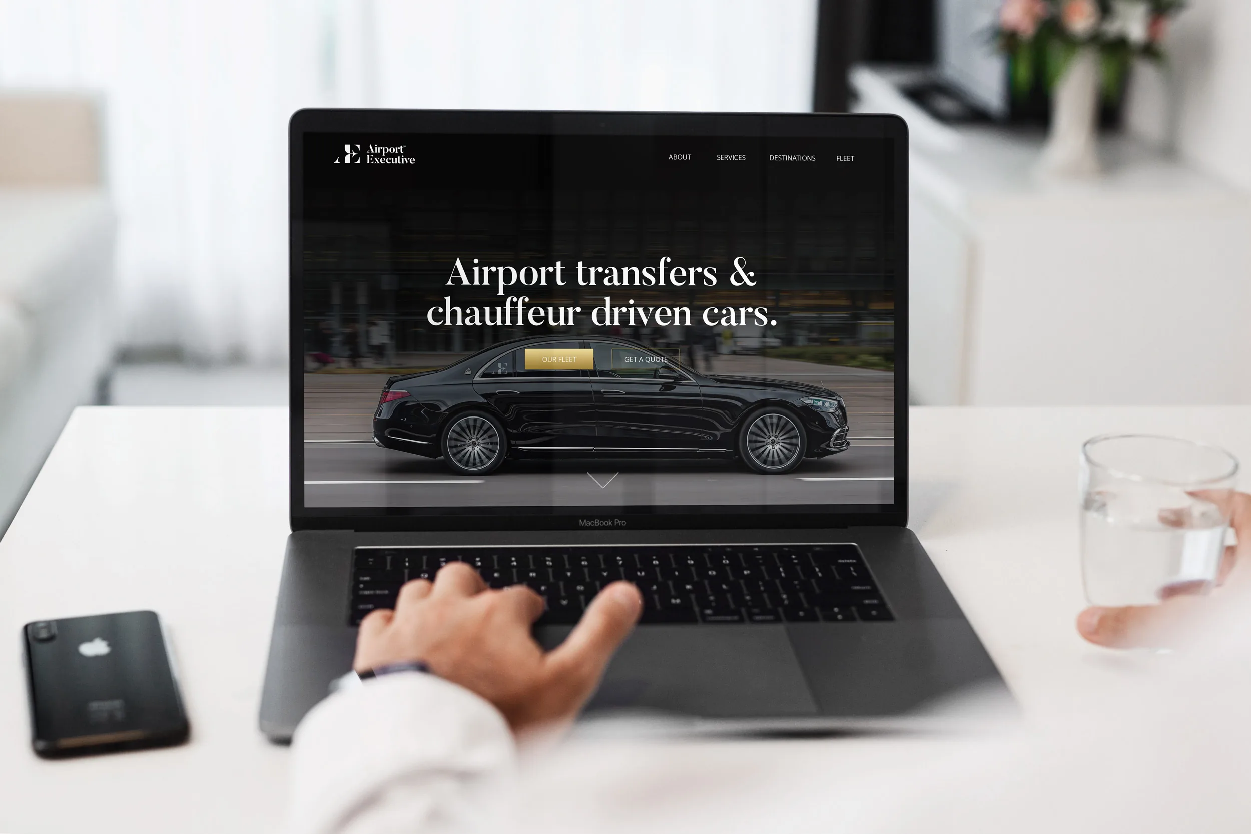 Airport Executive website design