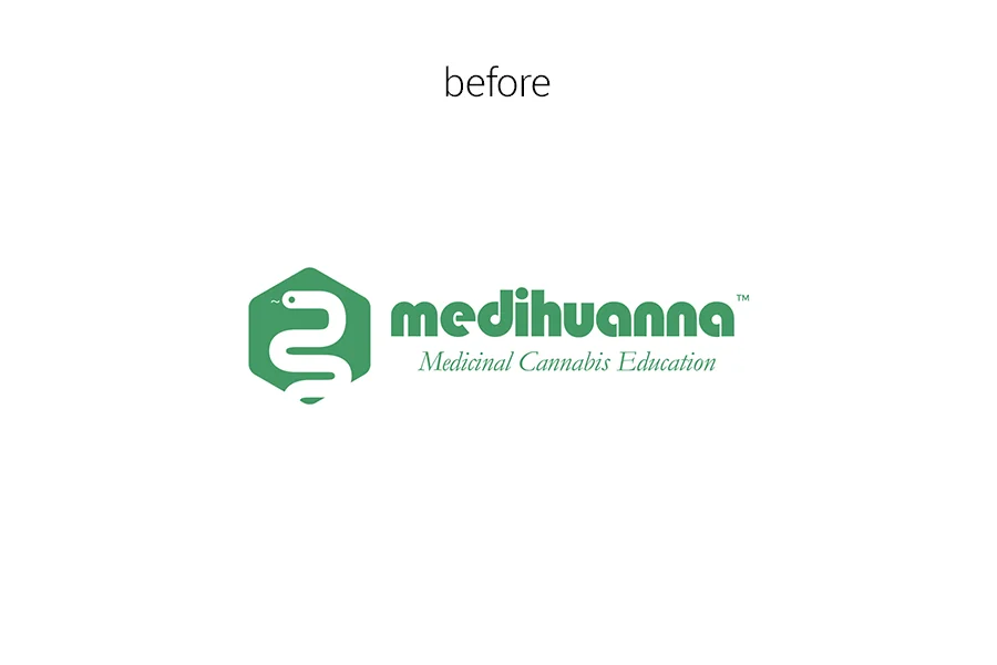 Medihuanna logo before redesign
