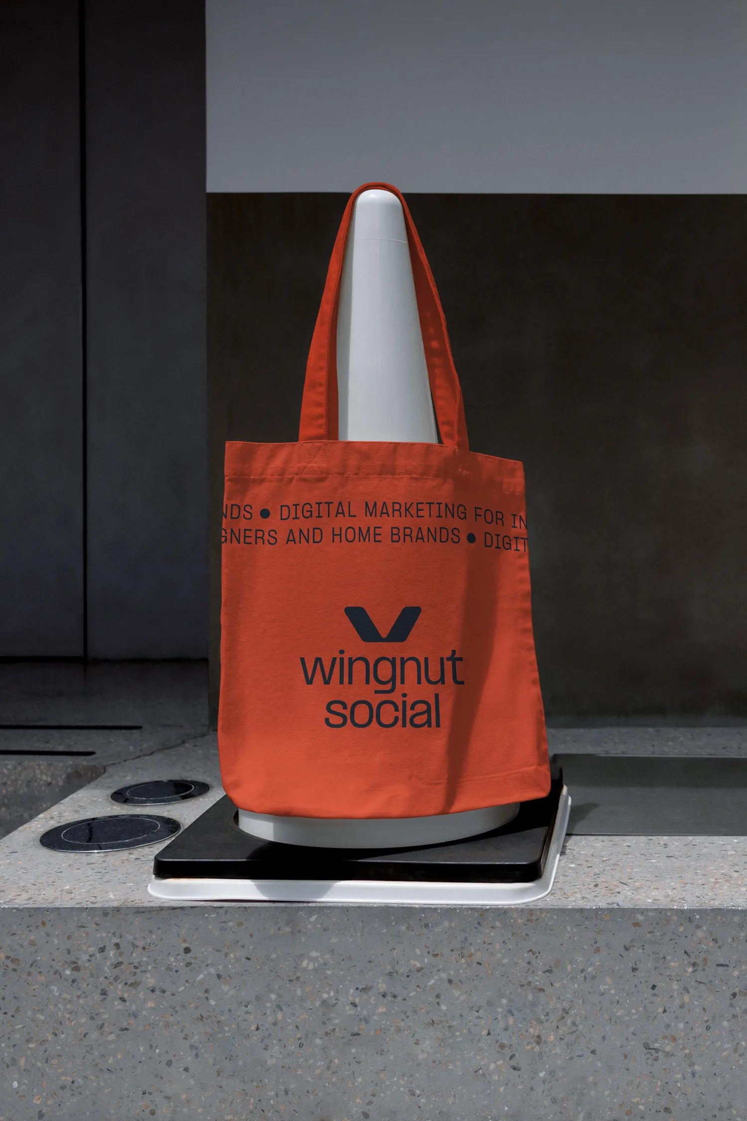 Wingnut branded tote bag