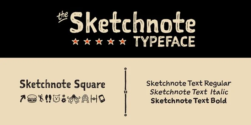 Sketchnote is the best adobe font for bookcovers.