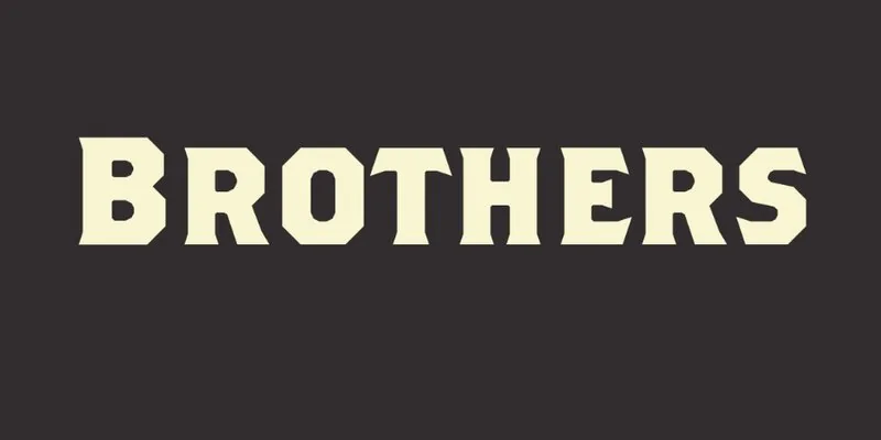 Brothers is a best Adobe font to use in trademark.