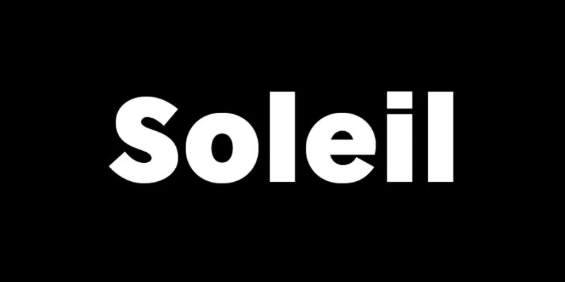 Soleil is an ideal Adobe font for every project.