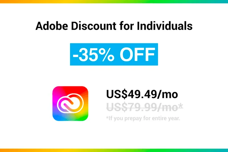 Adobe Discount for Individuals