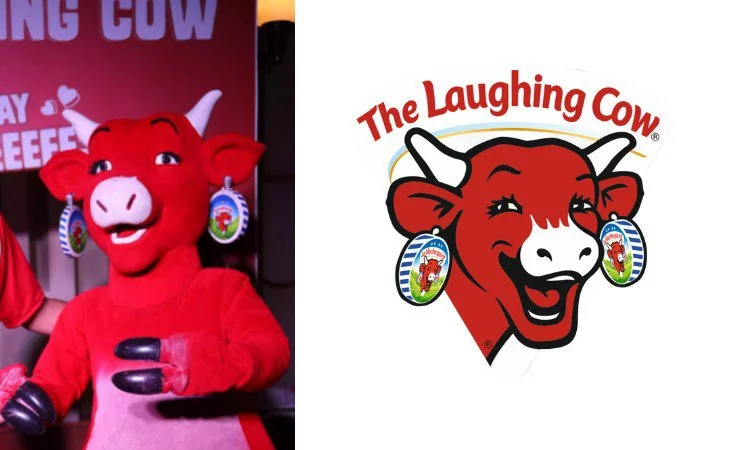 The Laughing Cow mascot is always sure to bring a smile to everyone's face.