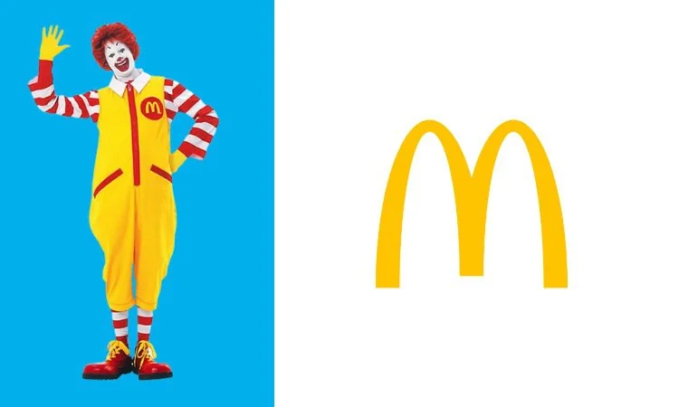 The McDonald's brand mascot is the world-famous Ronald McDonald.