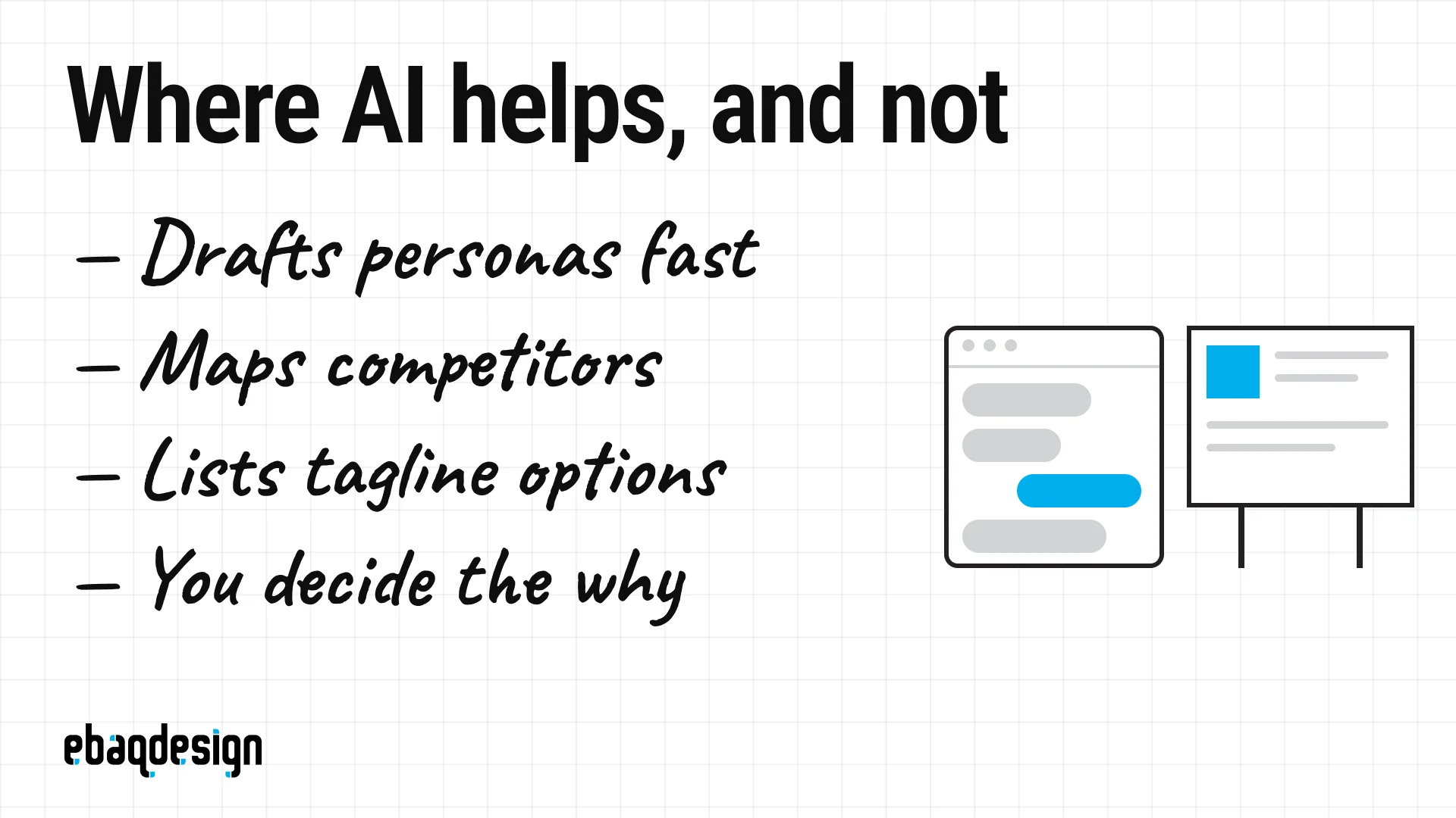 Where AI helps in brand strategy: drafting personas, mapping competitors and listing tagline options