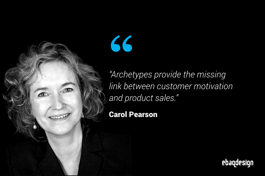 Quote card: Carol Pearson on archetypes linking customer motivation to product sales
