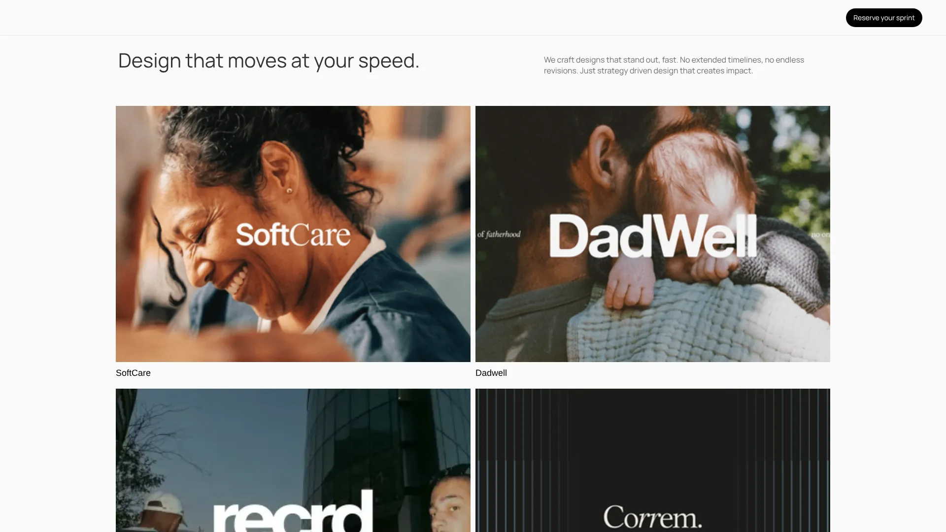 A+M Studio portfolio page