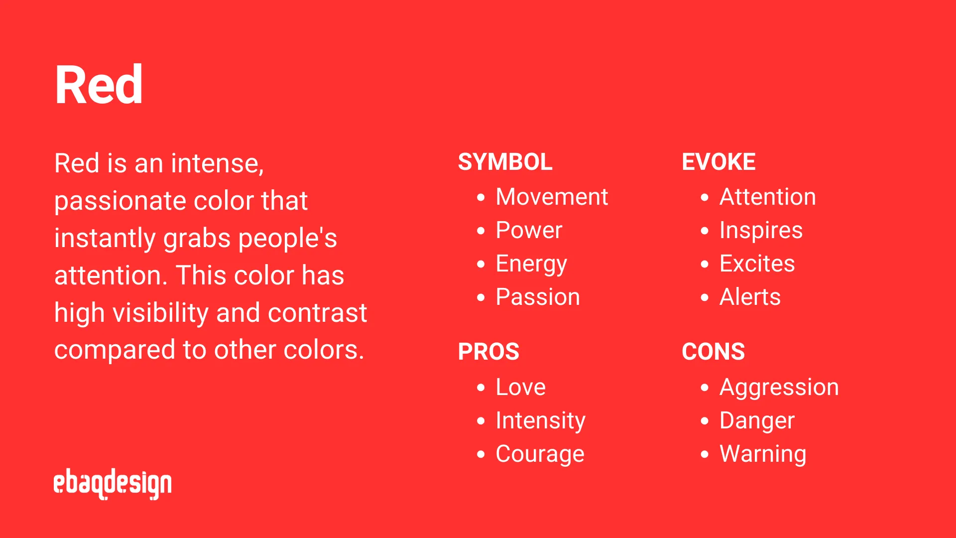 Red Color Meaning