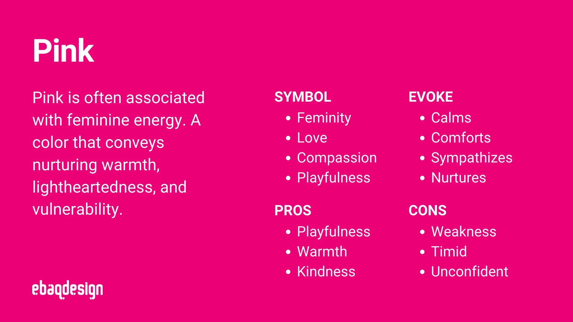 Pink Color Meaning