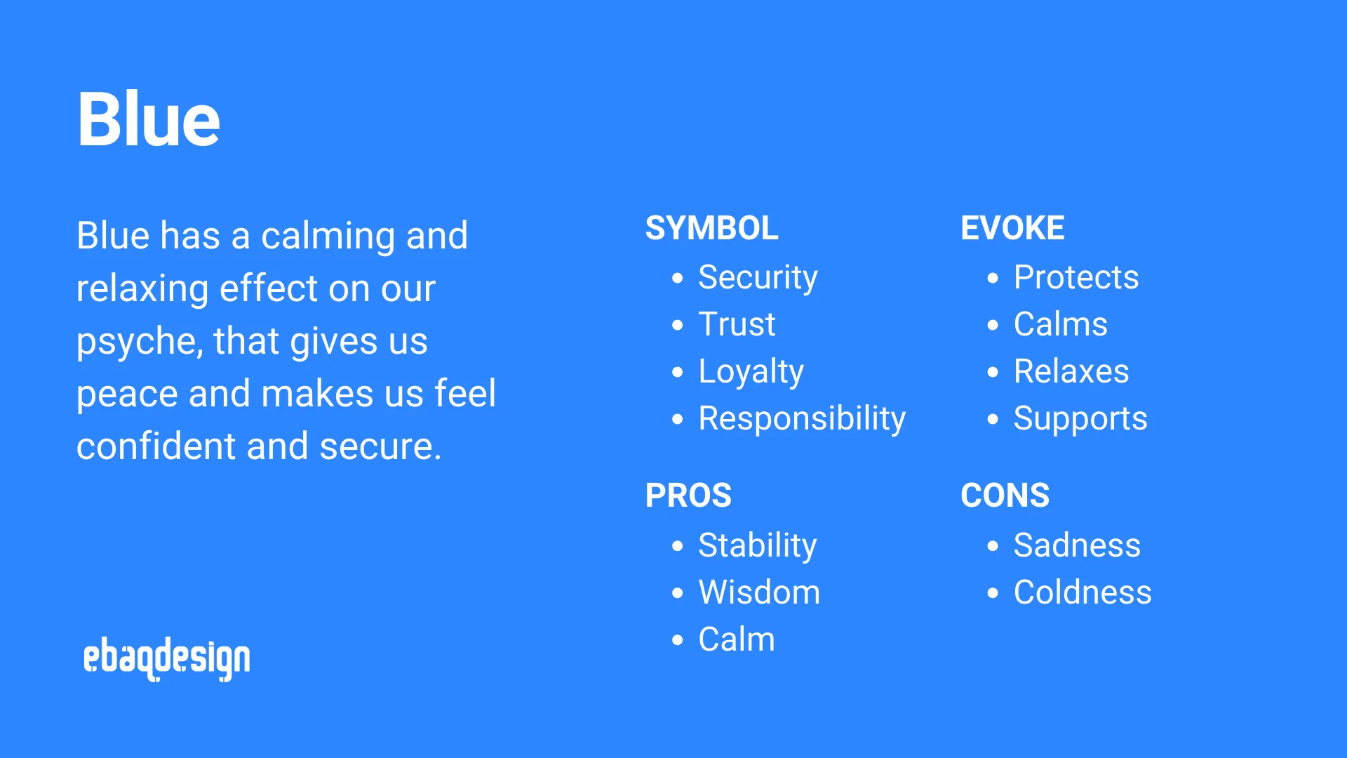 Blue Color Meaning