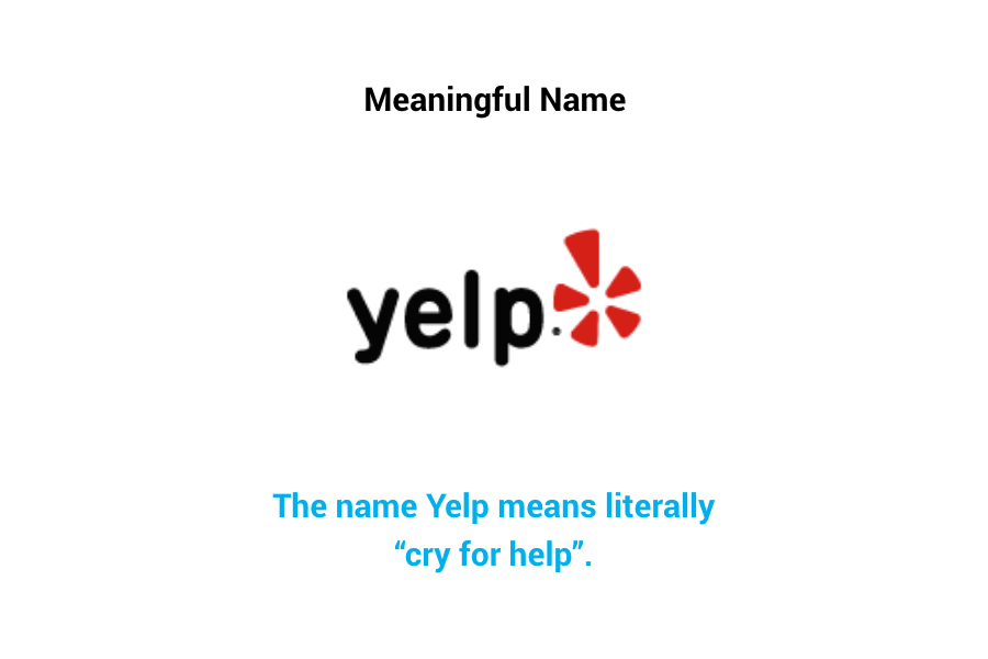 Yelp - meaningful name
