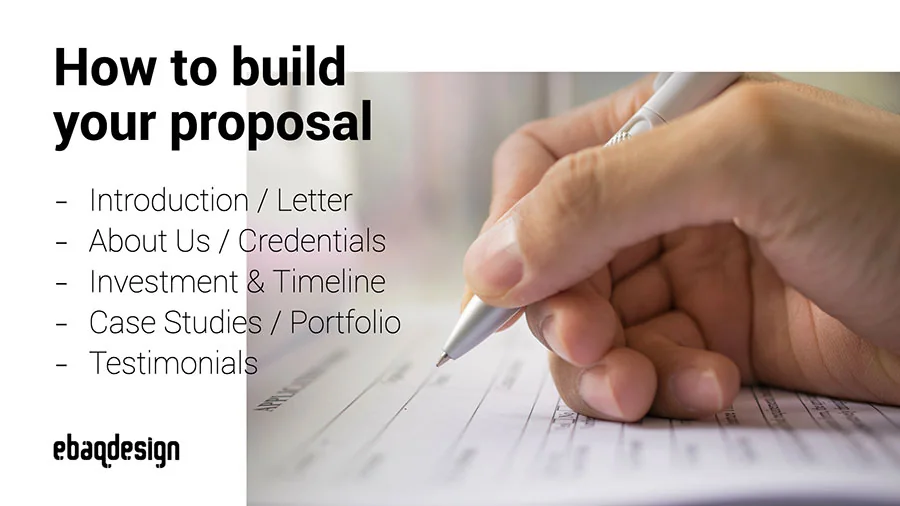 How to build a proposal?