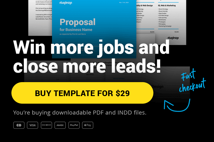 Buy Design Proposal Template