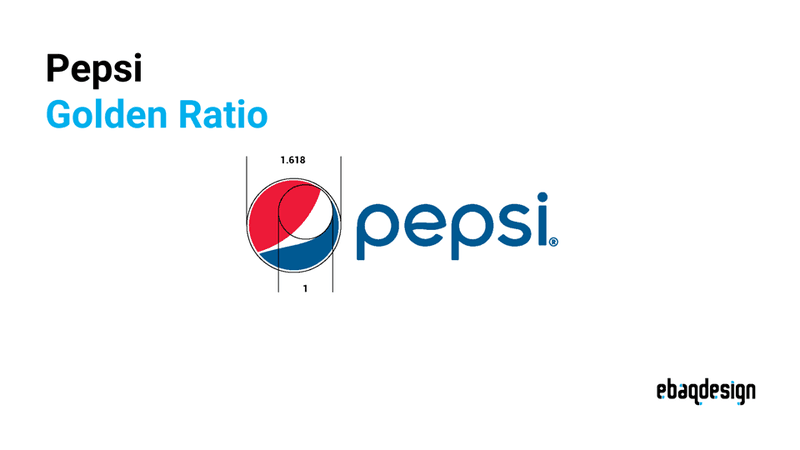 Pepsi logo — golden ratio.