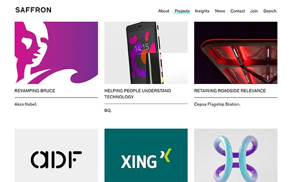 Saffron - graphic design firm based in New York