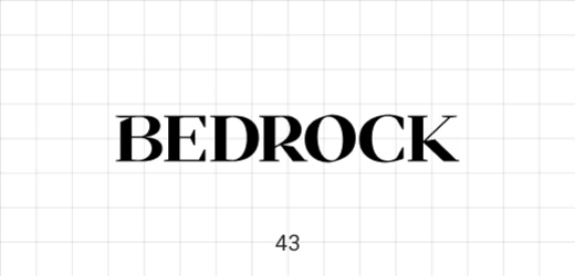 43 Bedrock logo