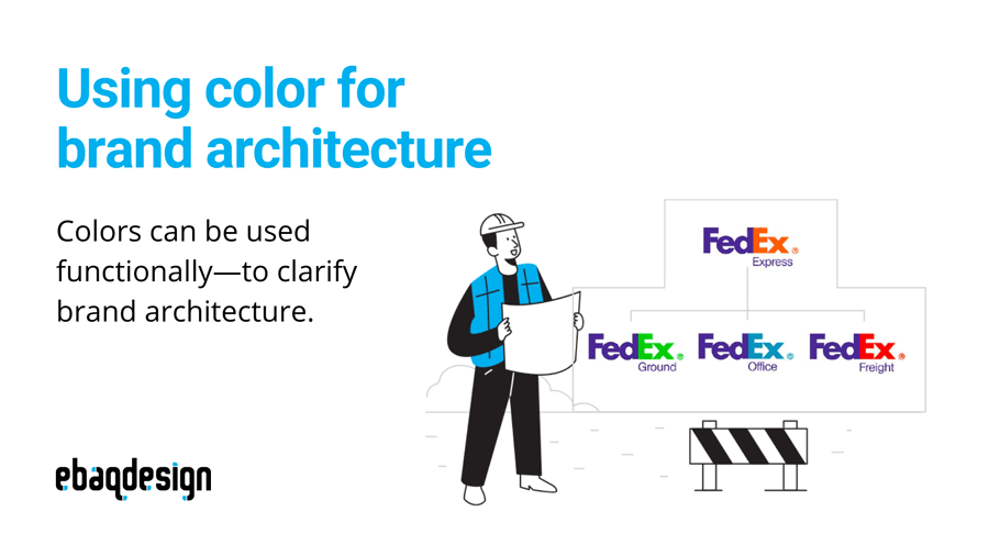 Using color for brand architecture