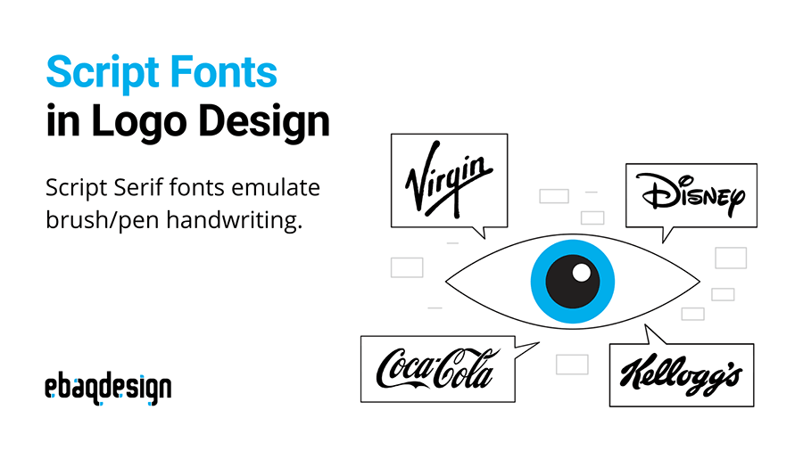 Script Fonts in Logo Design examples