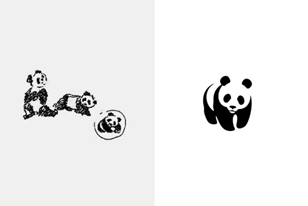 WWF logo sketch
