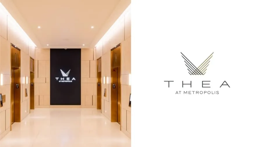 THEA at Metropolis - luxury building logo example