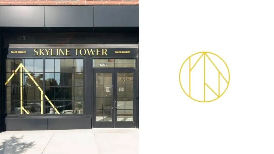 Skyline Tower - luxury building logo example