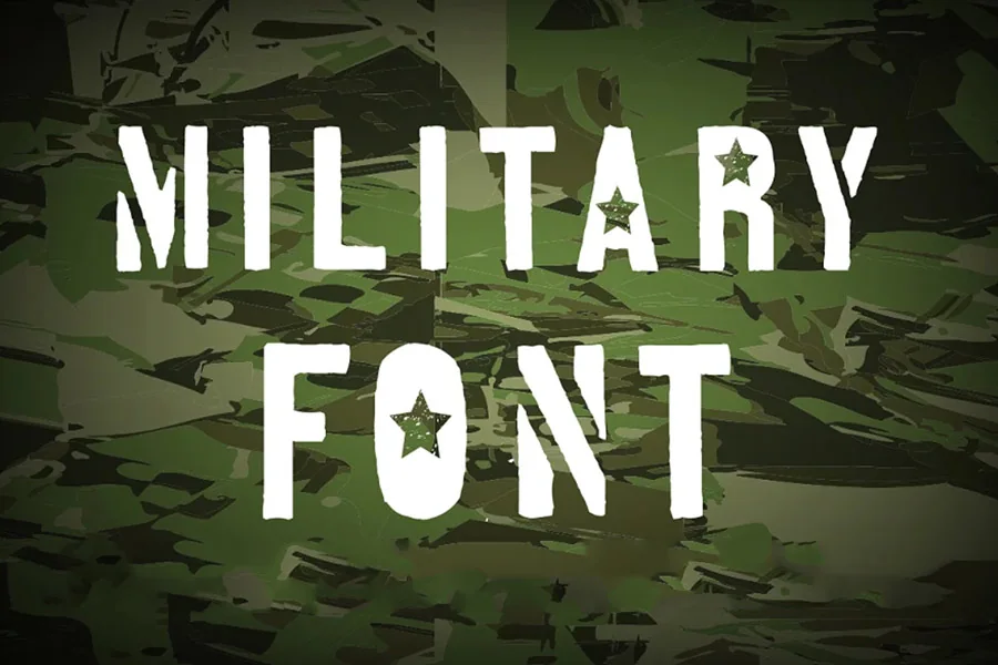 Military font