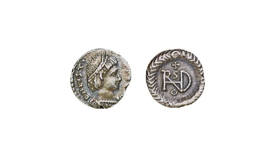 Early example of monogram logo usage from Rome