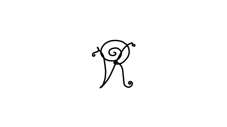 Queen Vicotria's stylized monogram logo