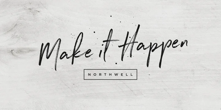 Northwell script font
