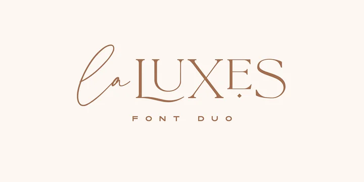 La Luxes script font