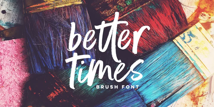 Better Times script font