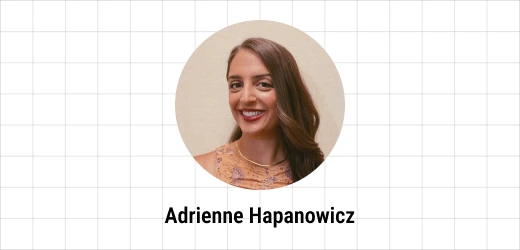 Adrienne Hapanowicz portrait on the Ebaqdesign grid