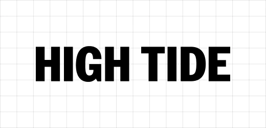 High Tide logo on the Ebaqdesign grid