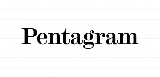 Pentagram logo on the Ebaqdesign grid
