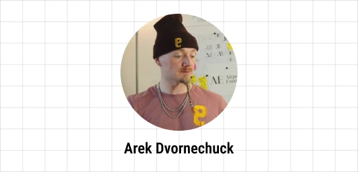 Arek Dvornechuck portrait on the Ebaqdesign grid