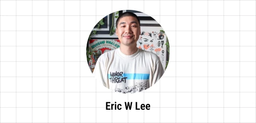 Eric W Lee portrait on the Ebaqdesign grid