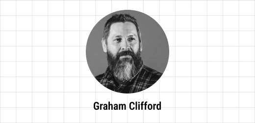 Graham Clifford portrait on the Ebaqdesign grid