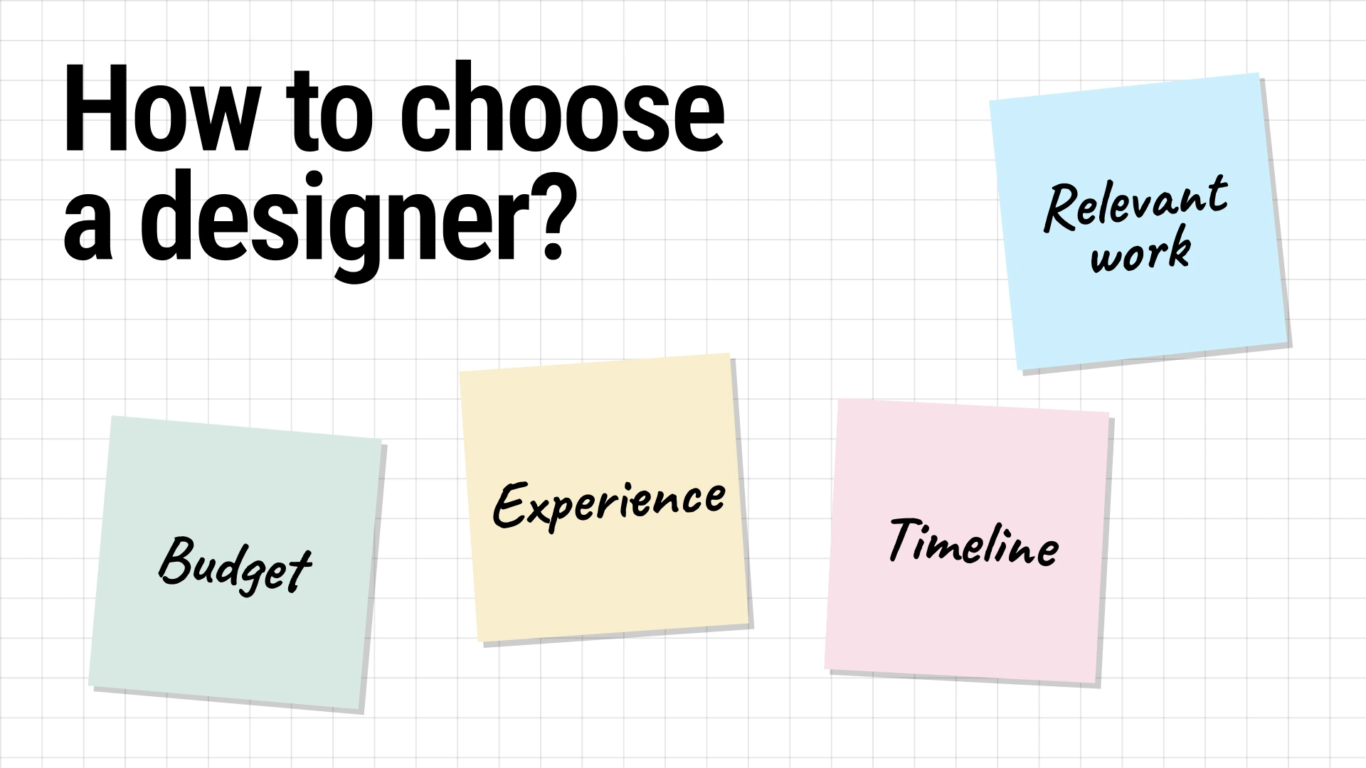 How to choose a designer: relevant work, experience, timeline, and budget