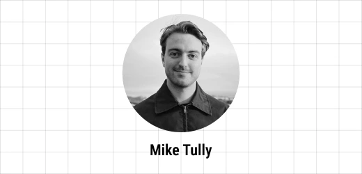 Mike Tully portrait on the Ebaqdesign grid