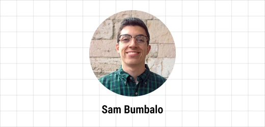 Sam Bumbalo portrait on the Ebaqdesign grid