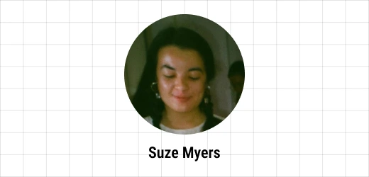 Suze Myers portrait on the Ebaqdesign grid