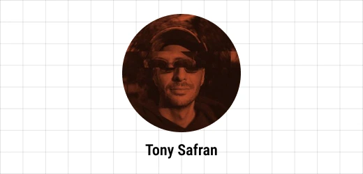 Tony Safran portrait on the Ebaqdesign grid