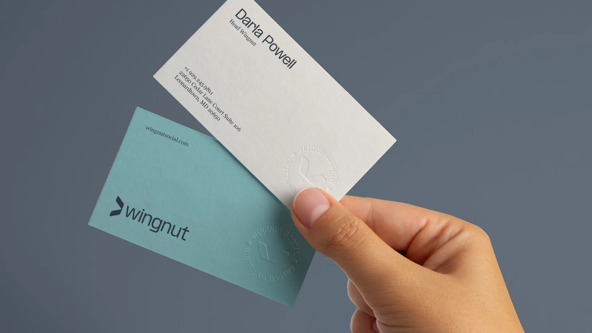 Wingnut Social business cards