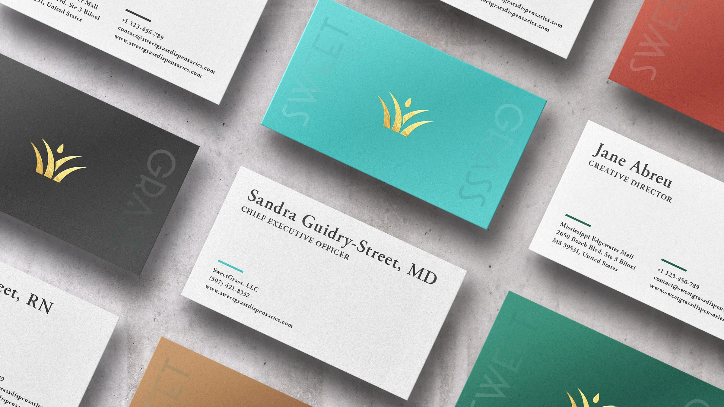 SweetGrass business cards