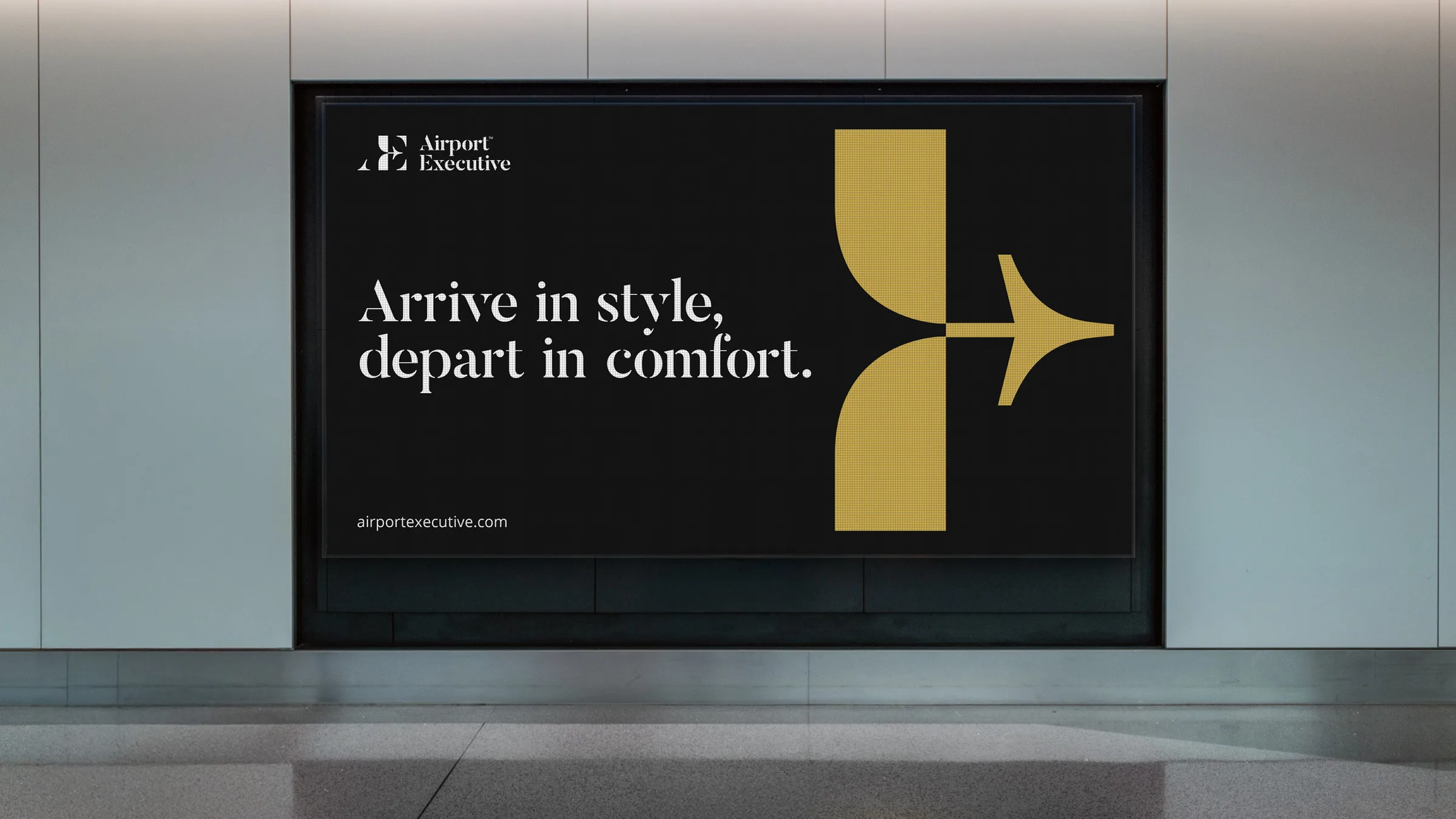 Airport Executive airport campaign banner