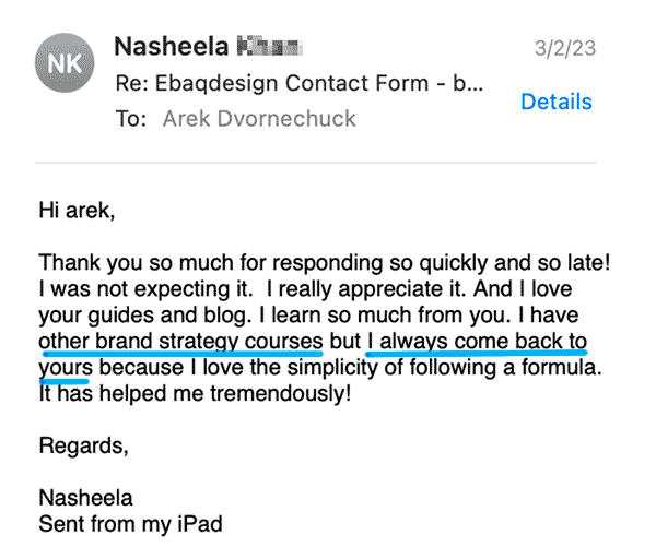 Customer testimonial 11