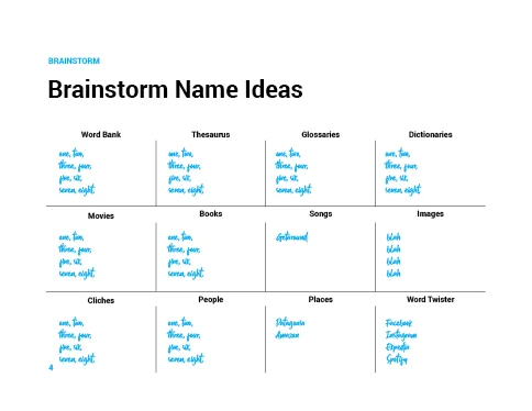Worksheets & Templates preview 4